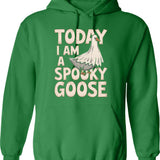 Halloween Shopping Humor Hoodie - Retro Graphic Pullover Hoodie for Men & Women - Green