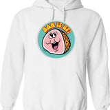 Halloween Video Rental Hoodie - Retro Graphic Pullover Hoodie for Men & Women - White