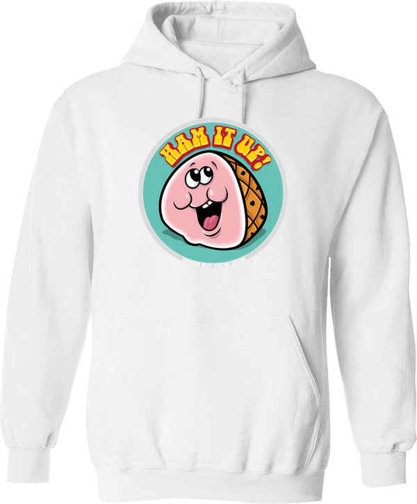 Halloween Video Rental Hoodie - Retro Graphic Pullover Hoodie for Men & Women - White