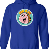 Halloween Video Rental Hoodie - Retro Graphic Pullover Hoodie for Men & Women - Blue