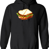 Ham Radio Transceiver Schematics Black On White Background Hoodie - Black