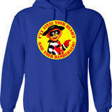 Hamburglar Wanted Original Willow Days Hoodie - Retro Graphic Pullover Hoodie for Men & Women - Blue