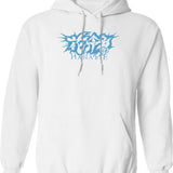 Hanabie Graphic Pullover Hoodie - White