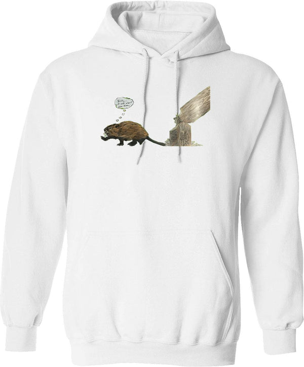 Hammerbarn Vintage Hoodie - Retro Graphic Cosy Pullover - White