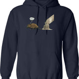 Hammerbarn Vintage Hoodie - Retro Graphic Cosy Pullover - Navy