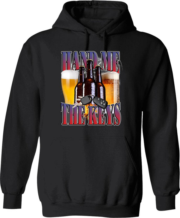 Hand Me The Keys Funny Meme Hoodie - Black