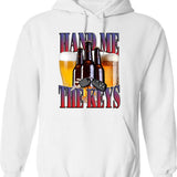 Hand Me The Keys Funny Meme Hoodie - White