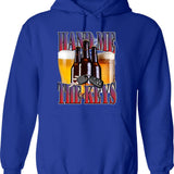 Hand Me The Keys Funny Meme Hoodie - Blue