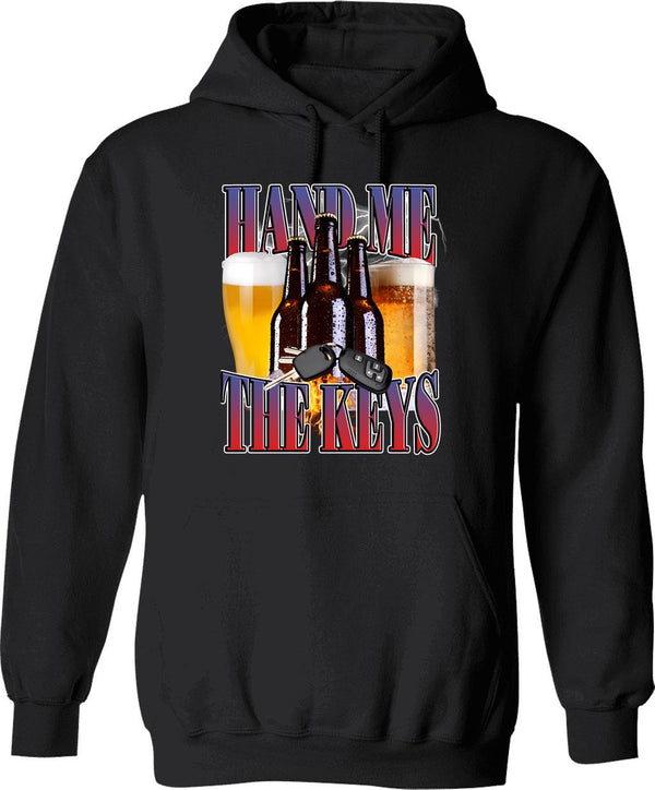 Hand Drawn Impatient Beaver Hoodie - Retro Graphic Pullover Hoodie for Men & Women - Black