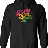 Handsome Podcast Pretty Little Lady Graphic Pullover Hoodie - Black