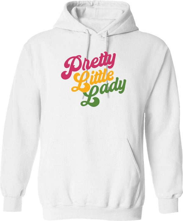 Handsome Podcast Pretty Little Lady Graphic Pullover Hoodie - White