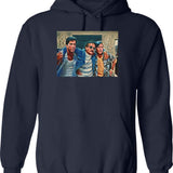 Hang On Let Me Overthink This- Funny Women's Shirt- Funny Mom Hoodie- Mom Hoodie- Funny Women's Trending Hoodie- Motherhood Shirt - Navy