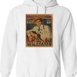 Hangin With Bernie Hoodie - Retro Graphic Pullover Hoodie for Men & Women - White