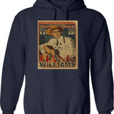 Hangin With Bernie Hoodie - Retro Graphic Pullover Hoodie for Men & Women - Navy