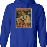 Hangin With Bernie Hoodie - Retro Graphic Pullover Hoodie for Men & Women - Blue
