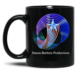 Hanna Barbera Productions 1987 Black Coffee Mug, Gift Coffee Mug