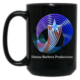 Hanna Barbera Productions 1987 Black Coffee Mug, Gift Coffee Mug - Black
