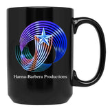 Hanna Barbera Productions 1987 Black Coffee Mug, Gift Coffee Mug