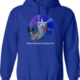 Hanna Barbera Productions 1987 Hoodie Graphic Pullover Hoodie - Blue