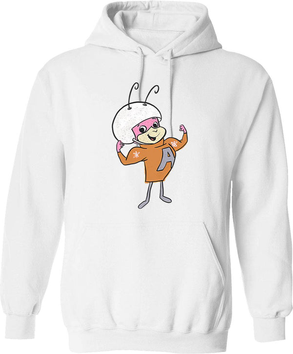 Hanna Barbera Hoodie - Retro Graphic Pullover Hoodie for Men & Women - White