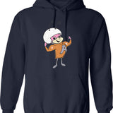 Hanna Barbera Hoodie - Retro Graphic Pullover Hoodie for Men & Women - Navy