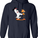 Hank_william Classic Classique Hoodie - Retro Graphic Pullover Hoodie for Men & Women - Navy