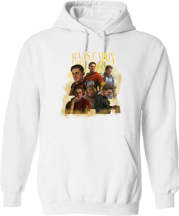 Hanna Barbera (1) Hoodie - Retro Graphic Pullover Hoodie for Men & Women - White