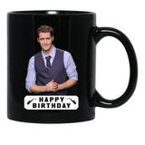 Happy Birthday Matthew Morrison Black Coffee Mug, Gift Coffee Mug - Black