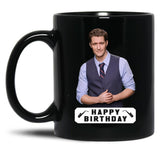 Happy Birthday Matthew Morrison Black Coffee Mug, Gift Coffee Mug