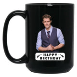 Happy Birthday Matthew Morrison Black Coffee Mug, Gift Coffee Mug - Black
