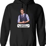 Happy Birthday Matthew Morrison Graphic Pullover Hoodie - Black
