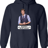 Happy Birthday Matthew Morrison Graphic Pullover Hoodie - Navy