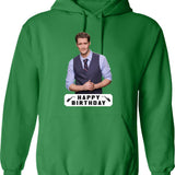 Happy Birthday Matthew Morrison Graphic Pullover Hoodie - Green