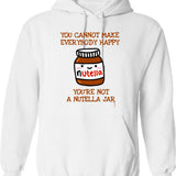 Happy Nutella Jar Graphic Pullover Hoodie - White