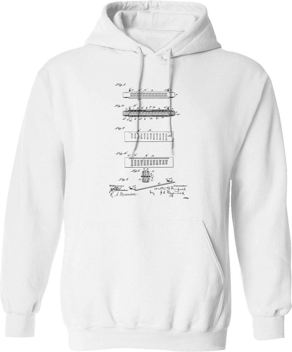 Hardship Mischievous Shooting Alluring Rivet Classic Fans Hoodie - White