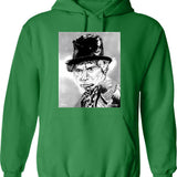 Harp Heartbeat Funny Harp Player Musical Heartbeat Harpist Hoodie - Green