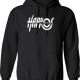 Harpos Detroit Logos Graphic Pullover Hoodie - Black