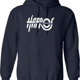 Harpos Detroit Logos Graphic Pullover Hoodie - Navy