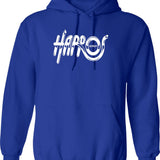 Harpos Detroit Logos Graphic Pullover Hoodie - Blue