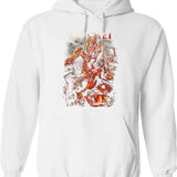 Hatchet Victor Crowley Lives Graphic Pullover Hoodie - White