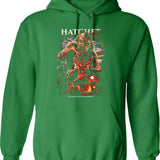 Hatchet Victor Crowley Lives Graphic Pullover Hoodie - Green