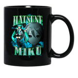 Hatsune Miku Rap Bootleg Black Coffee Mug, Gift Coffee Mug - Black