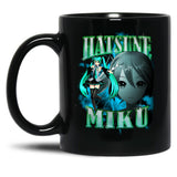 Hatsune Miku Rap Bootleg Black Coffee Mug, Gift Coffee Mug