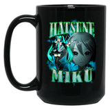 Hatsune Miku Rap Bootleg Black Coffee Mug, Gift Coffee Mug - Black