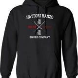 Hattori Hanzo Sword Company Hoodie - Retro Graphic Pullover Hoodie for Men & Women - Black