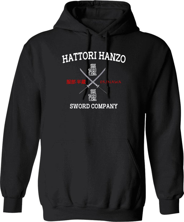 Hattori Hanzo Sword Company Hoodie - Retro Graphic Pullover Hoodie for Men & Women - Black