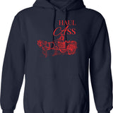 Hattori Hanzo Sword Company (1) Hoodie - Retro Graphic Pullover Hoodie for Men & Women - Navy
