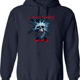 Haul Ass Hoodie - Retro Graphic Pullover Hoodie for Men & Women - Navy