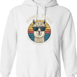 Hawk Tuah 2024 Hoodie - Retro Graphic Pullover Hoodie for Men & Women - White