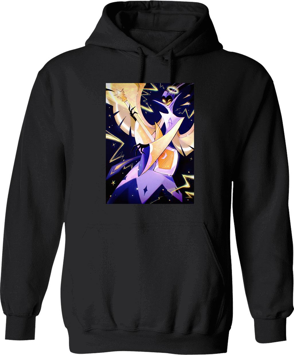 Hazbin Hotel Adam Classic Graphic Pullover Hoodie - Black